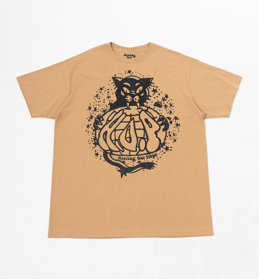 PANTHER LOGO T-SHIRT TAN